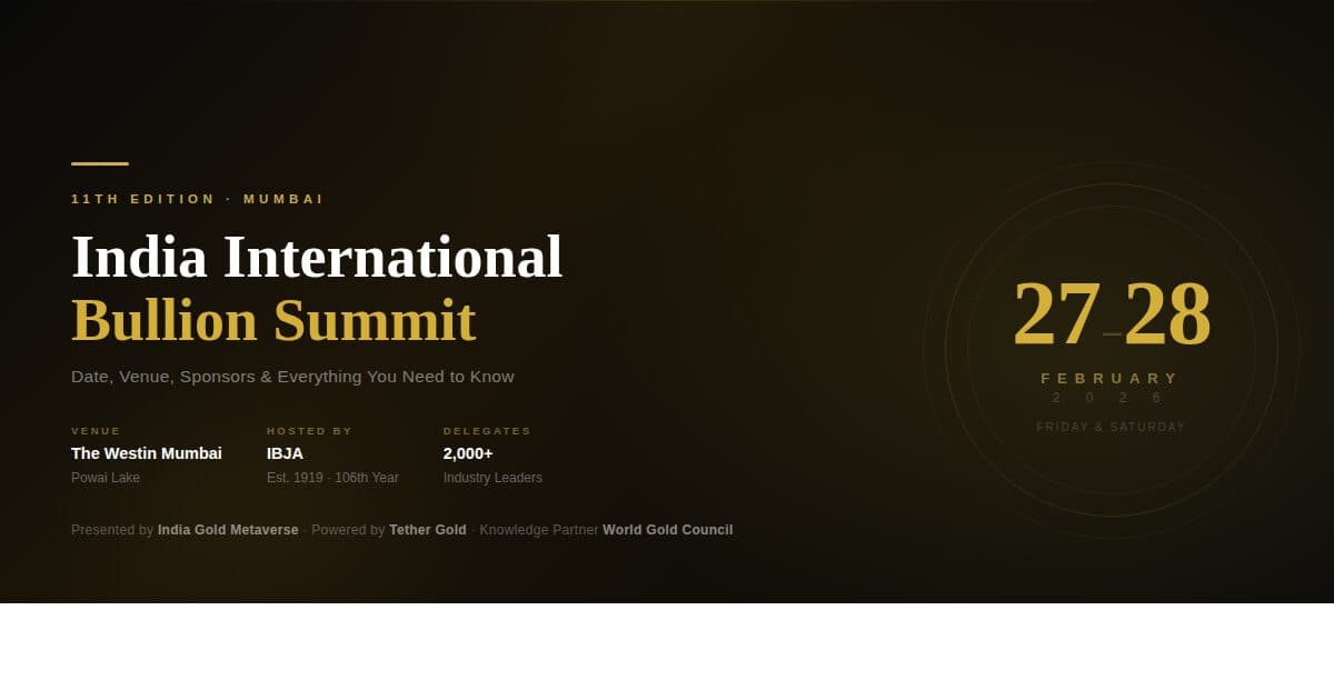 India International Bullion Summit 2026
