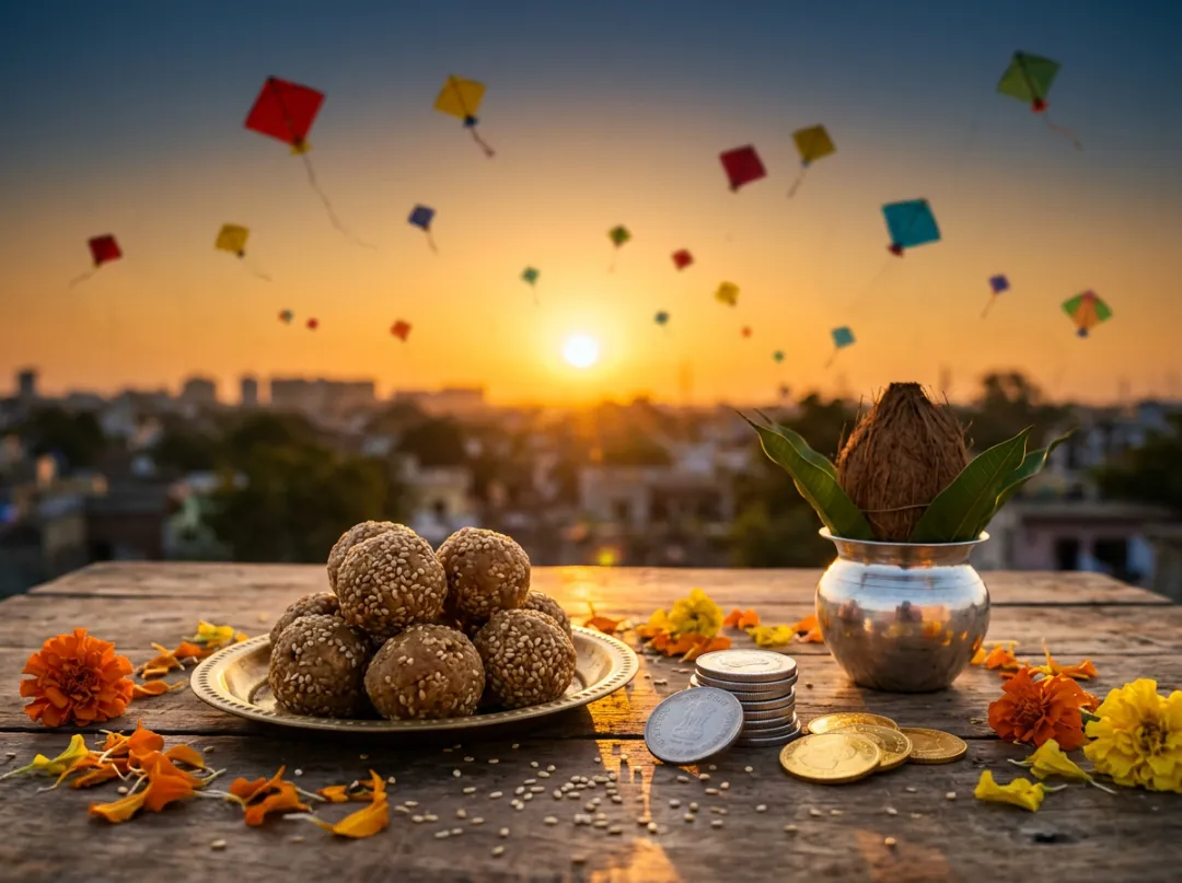 Gold coins and kites for Makar Sankranti 2027 at Swarn Shikhar Jewellers Chembur